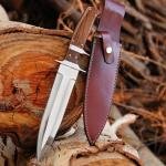 Handmade D2 Steel Bowie Knife with Deer Antler Handle